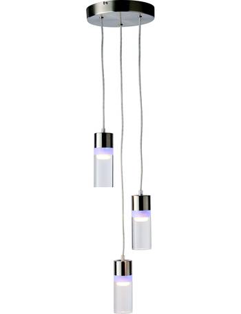 Colours Pendant Ceiling Lights Up To 40 Off Dealdoodle - Reece Chrome Effect 3 Lamp Pendant Ceiling Light
