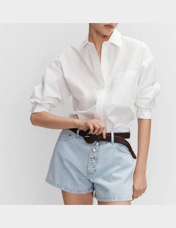 Shop Mango Women's Cotton Shirts up to 65% Off