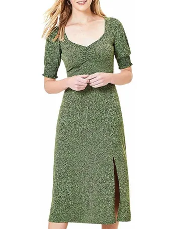 oasis green midi dress