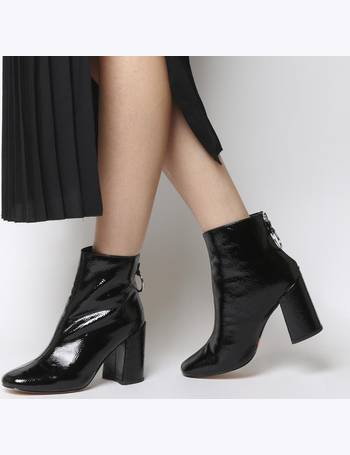 office black patent boots