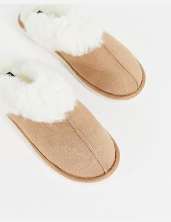 gilly hicks faux fur slippers