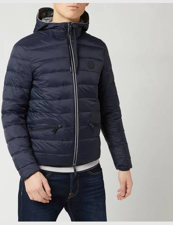 armani exchange lightweight hooded down jacket