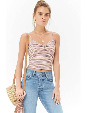 forever 21 striped tank top