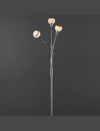 B Q Lighting Up To 85 Off Dealdoodle - Cherika Brushed Chrome Effect 3 Lamp Ceiling Light