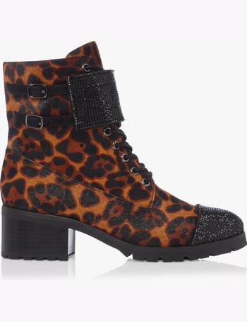 Dune sale leopard boots