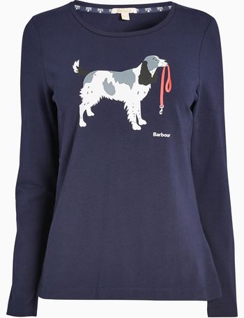 barbour dog t shirt women's