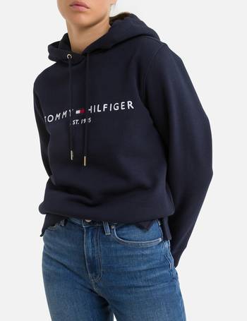 navy blue tommy hilfiger hoodie women's