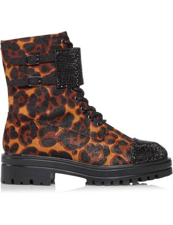 Shop Dune Women s Leopard Print Ankle Boots up to 80 Off DealDoodle