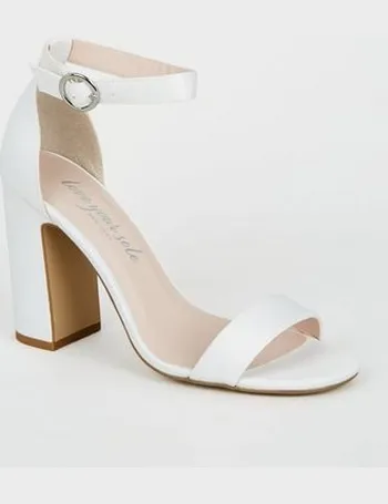 new look shoes white heels