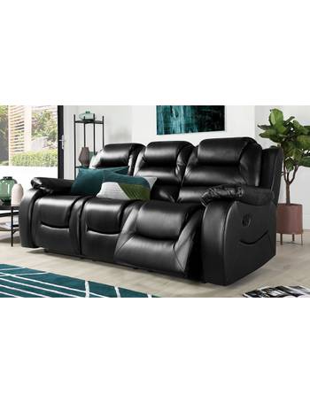 Furniture And Choice Recliners, Vancouver Black Leather 3 2 Seater Recliner Sofa Set