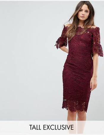 Paper dolls lace dress with scalloped back hotsell