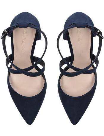 carvela navy heels