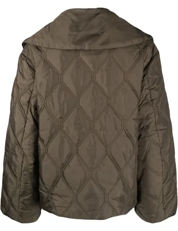 GANNI Oversized Zipped Puffer Jacket - Farfetch