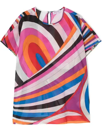FARFETCH EMILIO PUCCI Girl's Clothing Dresses, T-shirts & Trousers