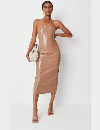 Missguided leather outlet dress