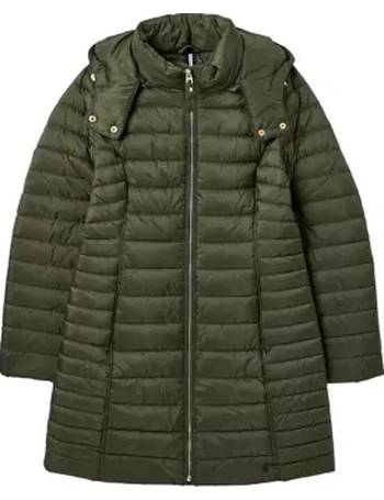 Joules Dartwell Womens Padded Longline Coat With Hood 216247