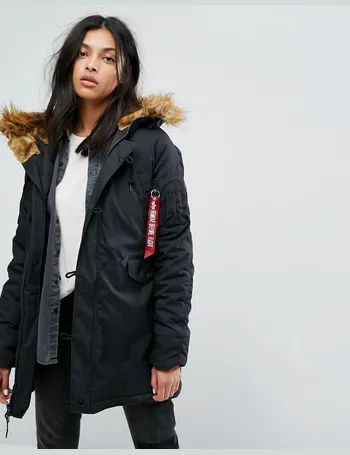 alpha industries coat womens