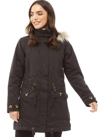 Trespass womens everyday insulated hotsell herringbone parka jacket navy