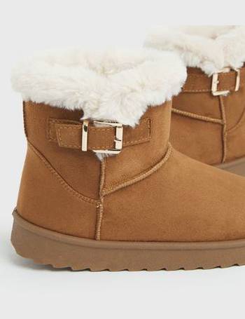 new look sheepskin boots