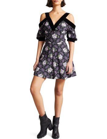 Ted baker cold sale shoulder skater dress