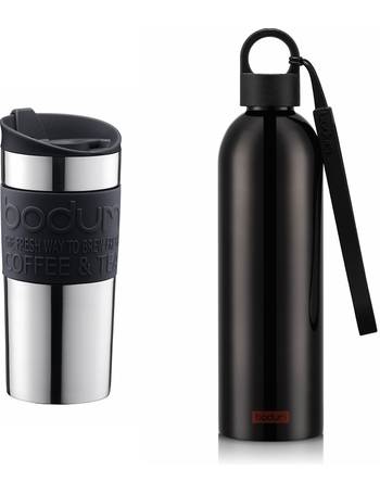 Bodum Travel Mug Vacuum Travel Mug, Small, 0.35 L, 12 oz, S/S Forest