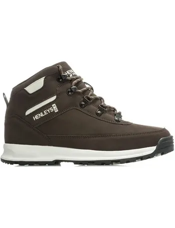 henleys mens oakland boots brown