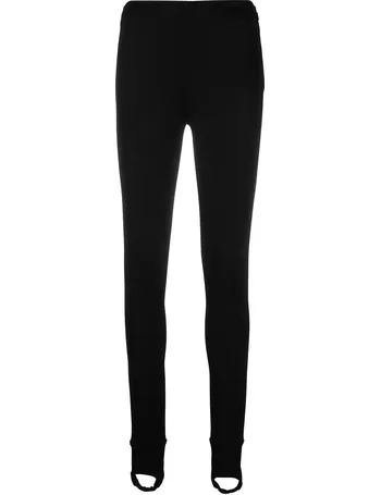 Triangle logo-patch cotton-blend jersey leggings