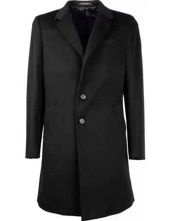 Shop Men's Black Wool Coats up to 85% Off