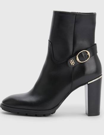 Tommy hilfiger black tj on sale sock heeled boot boots