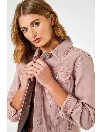 debenhams pink denim jacket