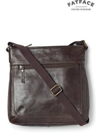 fat face leather crossbody bag