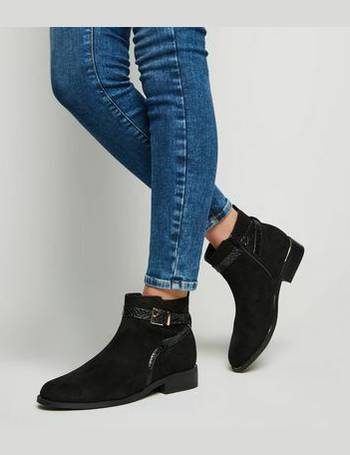 new look suedette chelsea ankle boot