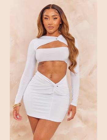 Shape White Slinky Bandeau Top