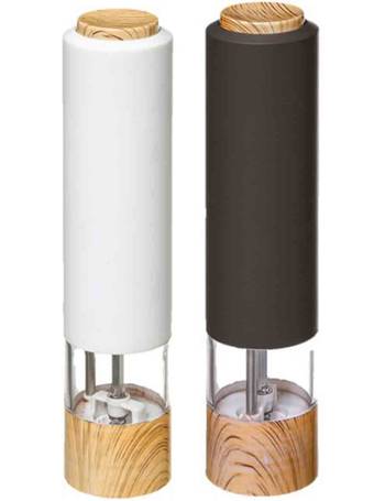 Jean Patrique One-Touch Stainless Steel Electronic Salt and Pepper Mill Set