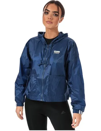 adidas originals womens longline windbreaker windbreaker legend blue