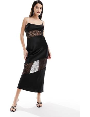 Dorina Exclusive Mix & Match Sublime Sculpt medium control shaping slip  dress in black, ASOS