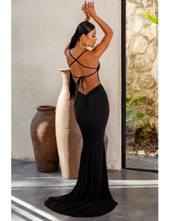 zariyah backless mini dress