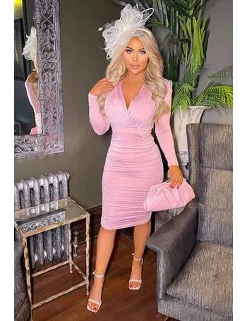 pink boutique midi dresses