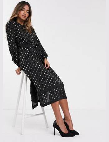 ted baker elsiie midi dress with metallic stars