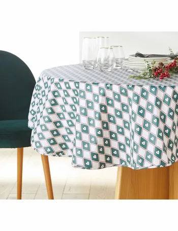 Set of 4 border cotton & linen table napkins La Redoute Interieurs