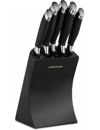 morphy richards sage green knife block