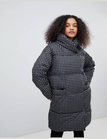 Monki check clearance jacket