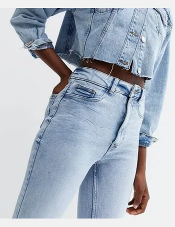 Bright Blue High Waist Hallie Super Skinny Jeans