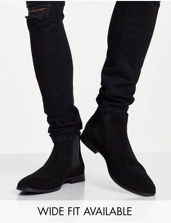 asos black chelsea boots mens