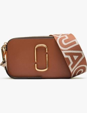 The Snapshot Small Leather Camera Bag In Candy Pink Multi