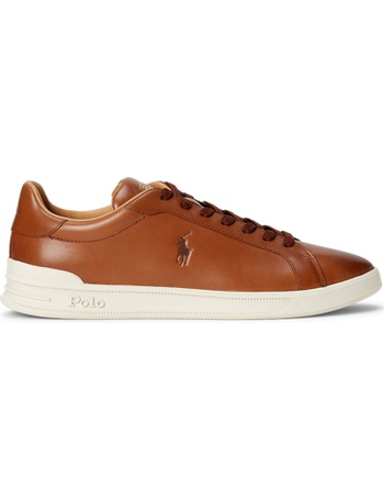 polo ralph lauren mens leather trainers