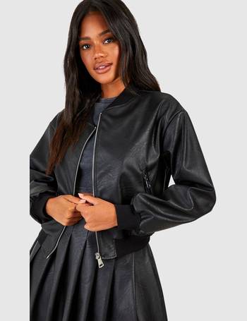 Shop boohoo Women's Black Bomber Jackets up to 80% Off