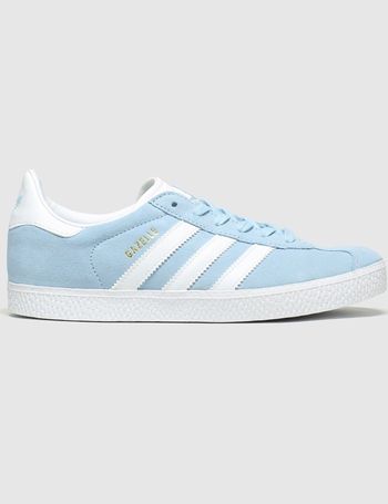 adidas pale blue gazelle trainers