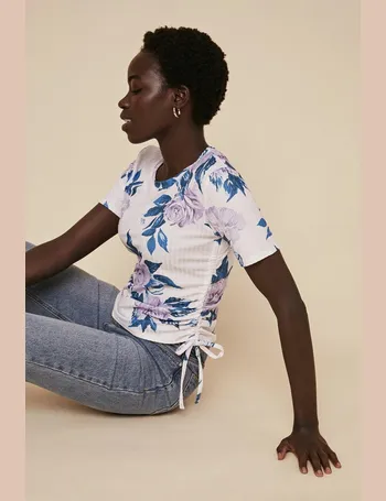 oasis floral slub t shirt