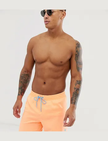 orange nike swim shorts